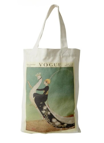 Vogue canvas art deco tote - vogue, bag