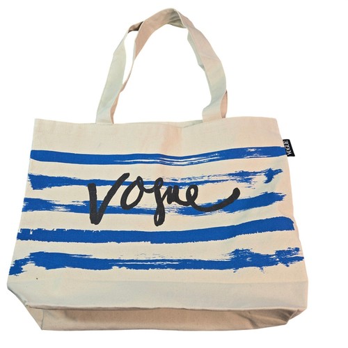Vogue magazine striped - striped, canvas