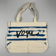 Vogue Canvas Tote Bag Blue