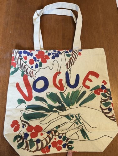 Vogue tote bag canvas brand - vogue,
