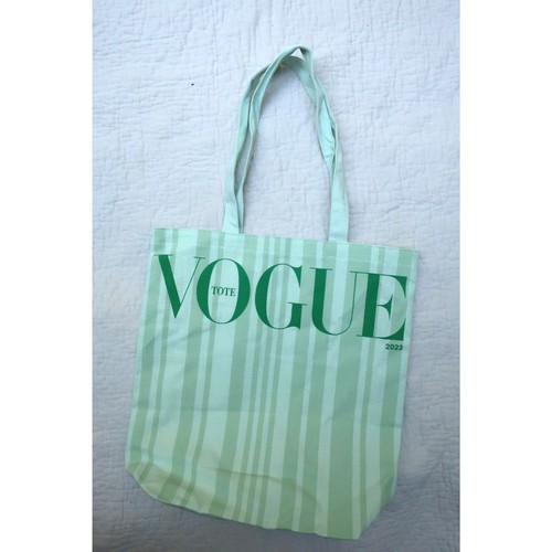 Vogue 2023 green tote bag - vogue,