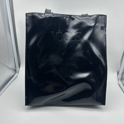 Vogue black pvc - glossy, tote