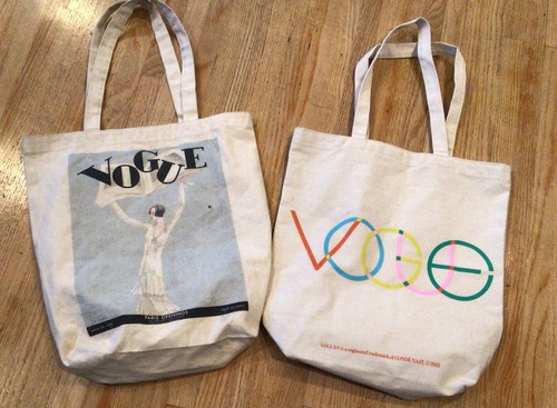 Vogue natural canvas tote - vogue,